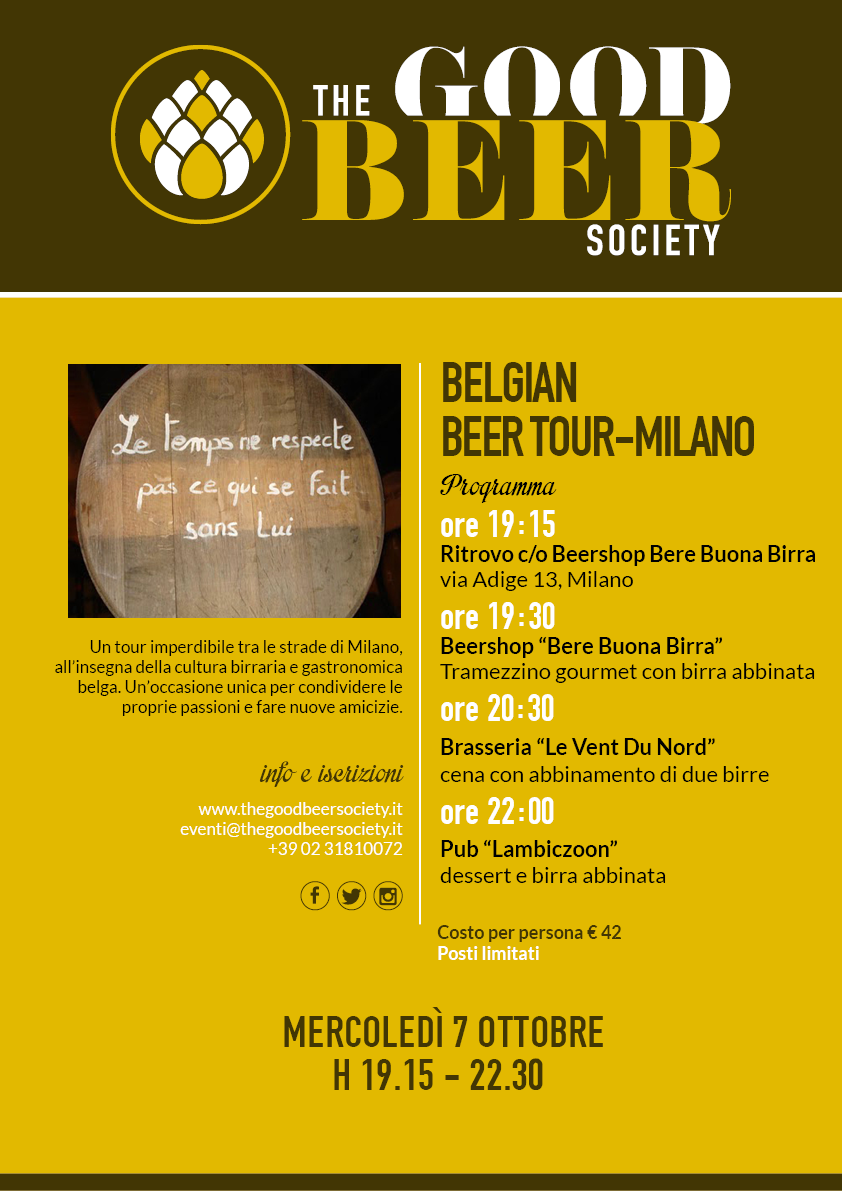 Belgian MILANO BEER TOUR
